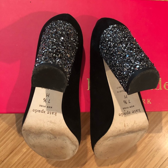 Kate Spade Black Suede Shoes - Picture 5 of 6